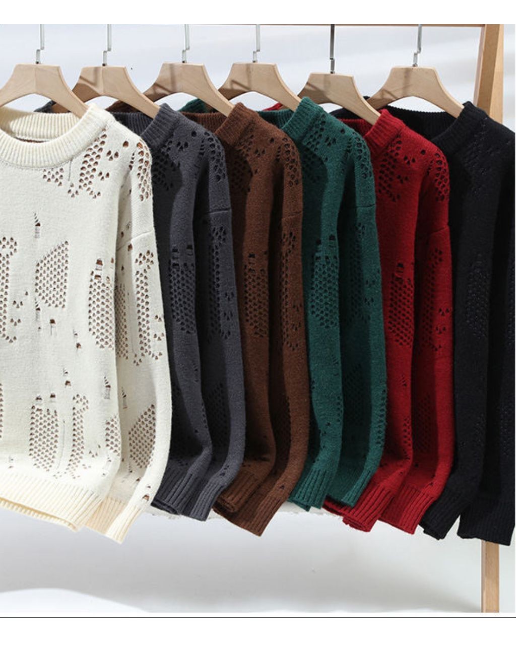 Vintage Sweater for Men Crewneck Pullover Sweater
